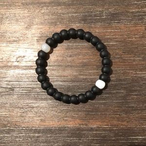 Lokai black and white bracelet